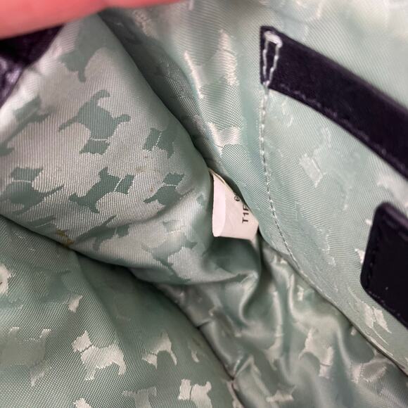 Radley London Small Crossbody Bag w Scottie Dog Logo Black Leather Retro - Picture 16 of 16